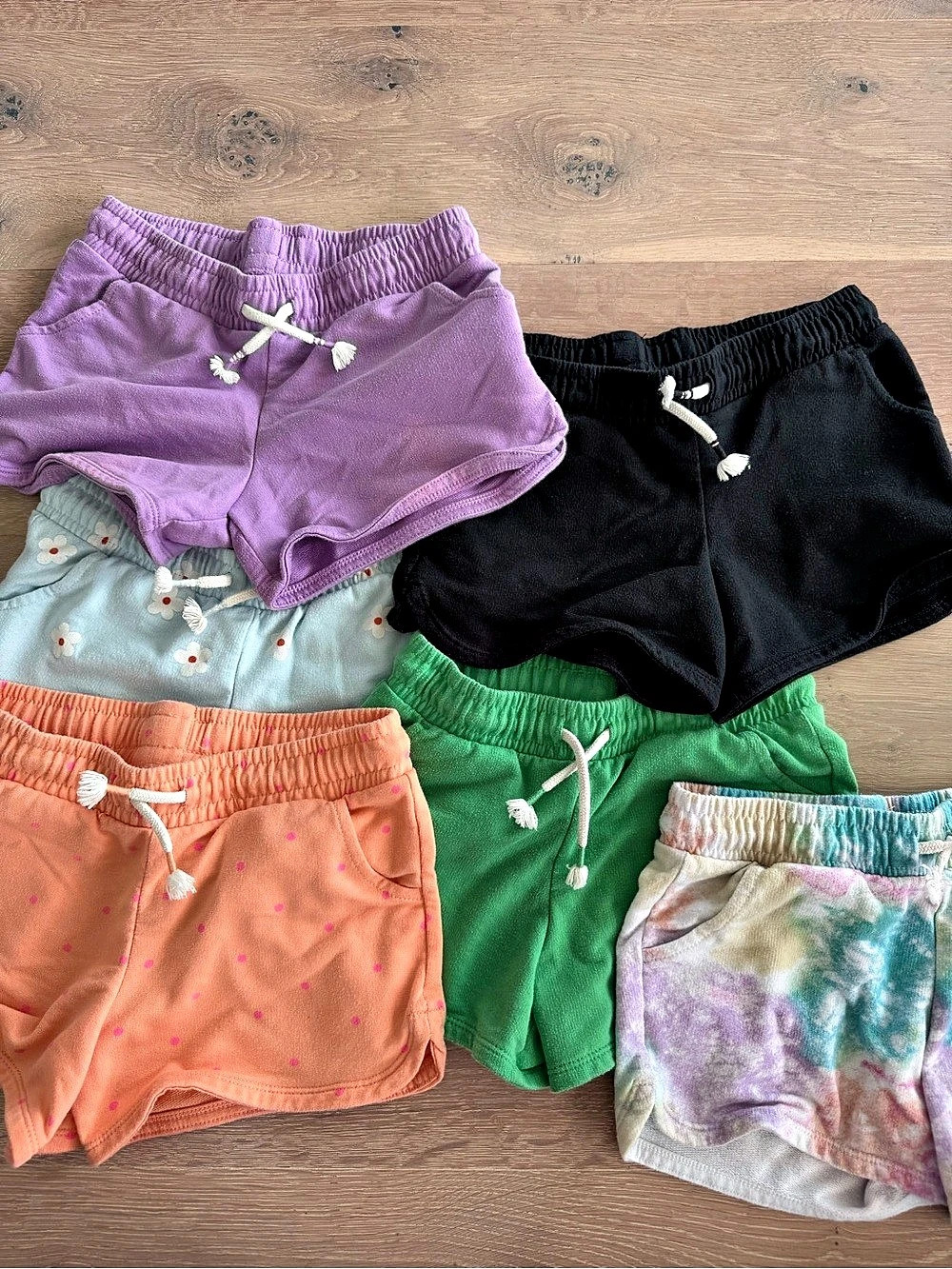 Cat & Jack Girls Shorts 6/7 6-Pair